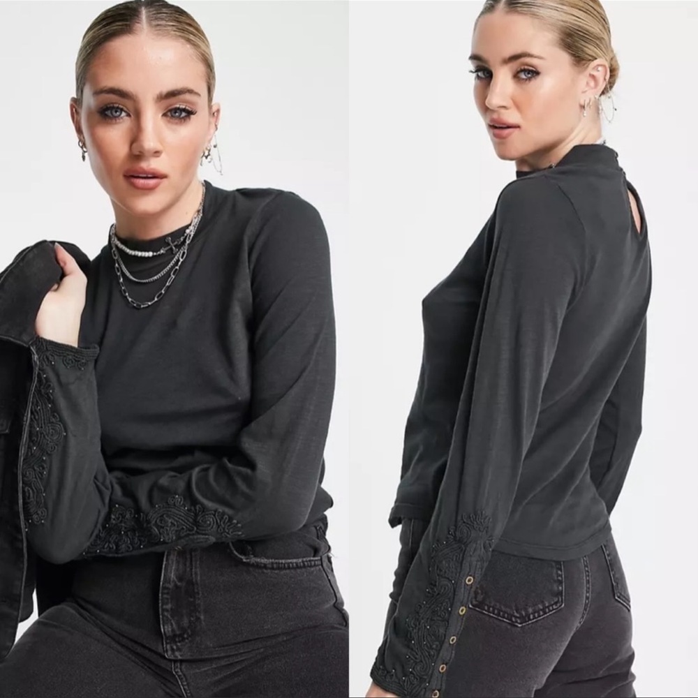 We The Free People Hooked on you long sleeve turtle neck small